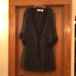 B&W Dress with Lace Detail